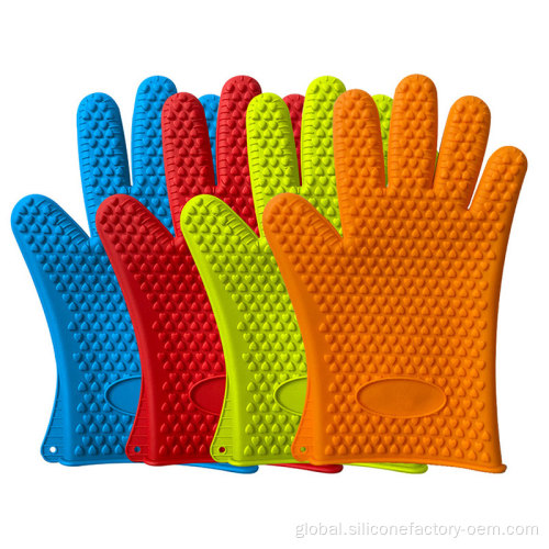 Silicone Rubber Oven Gloves Silicone Gloves Microwave Oven Dishwashing Gloves Supplier